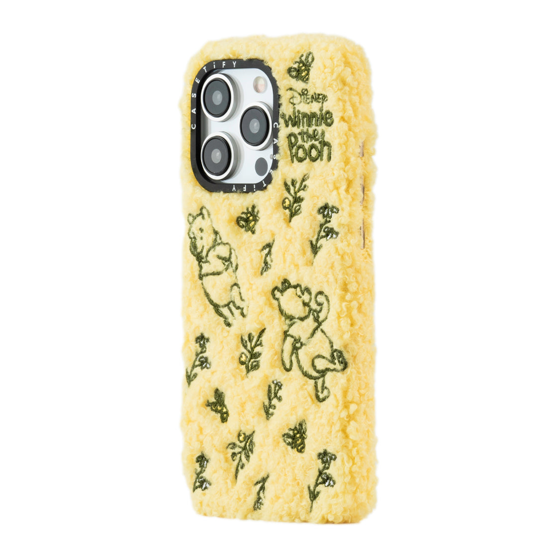 Winnie the Pooh Teddy Tossed Floral Plush Case - iPhone 15 Pro Max