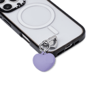 Charm Keychain - Puffy Heart - Dusk Purple