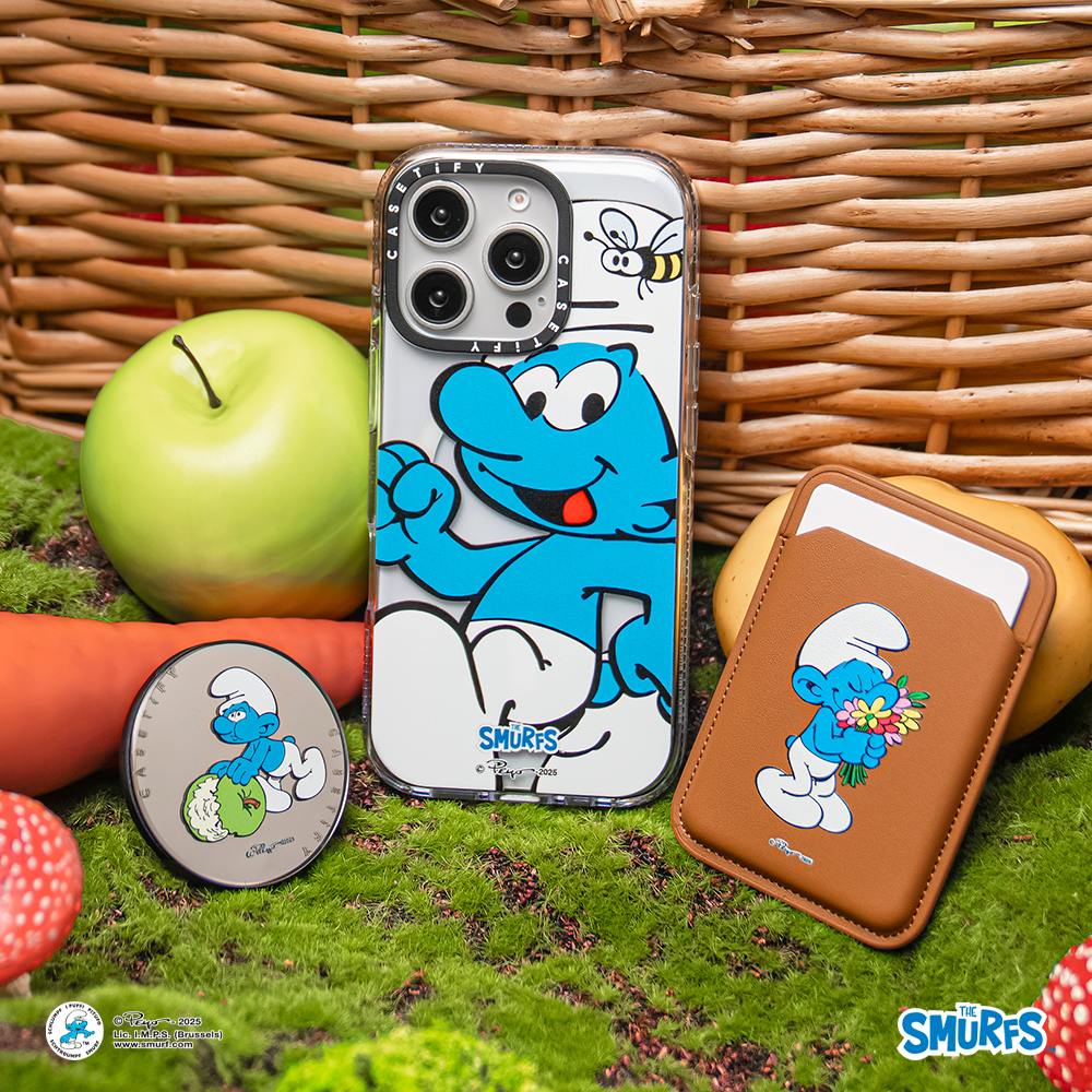 The Smurfs Special Set - iPhone 16 Pro Max MagSafe Clear Case + Snappy Grip Stand + Snappy Wallet | Image 1