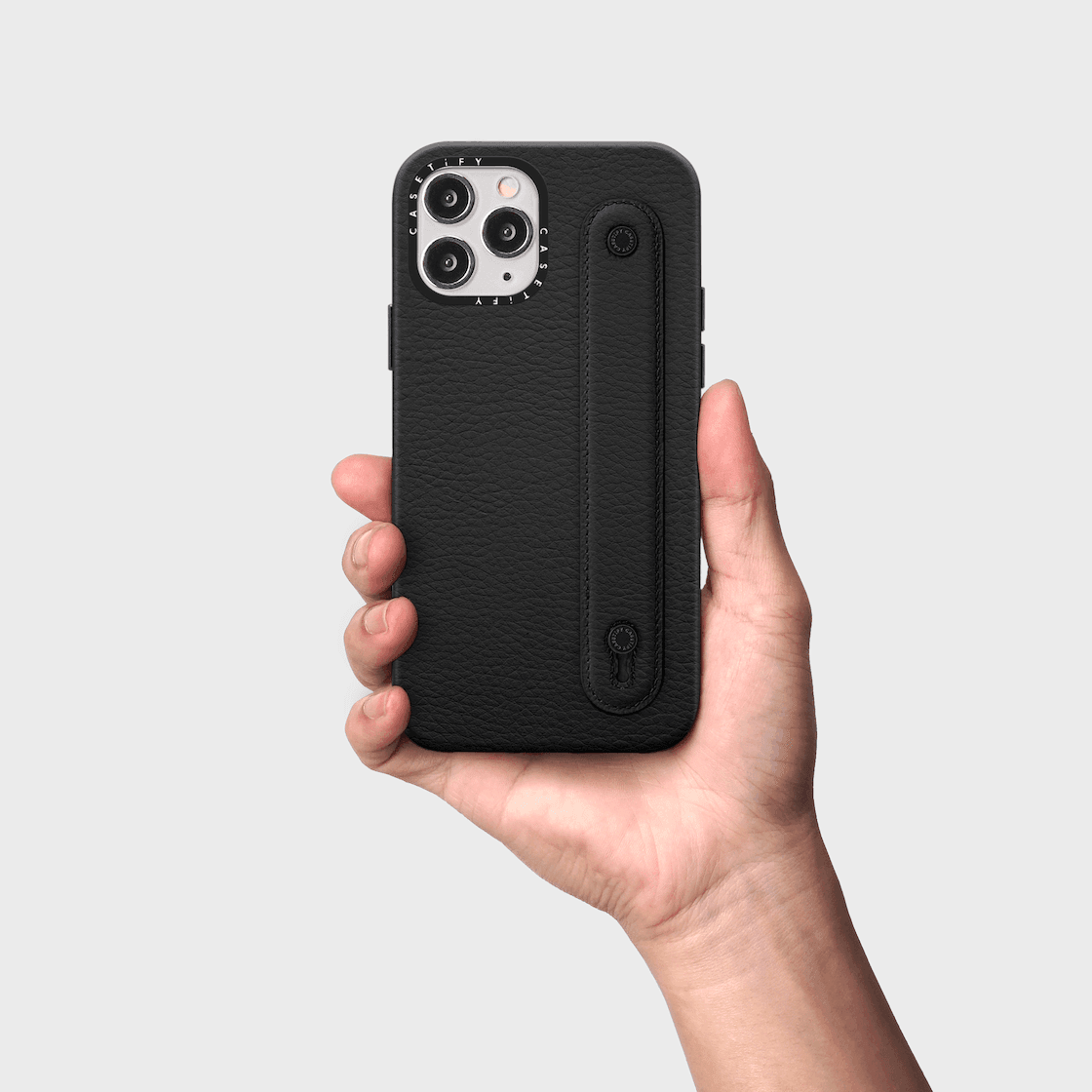 Custom Charm Strap Leather iPhone Case