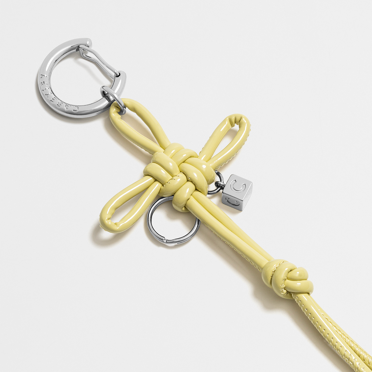 Lucky Knot Bag Charm - Pale Yellow