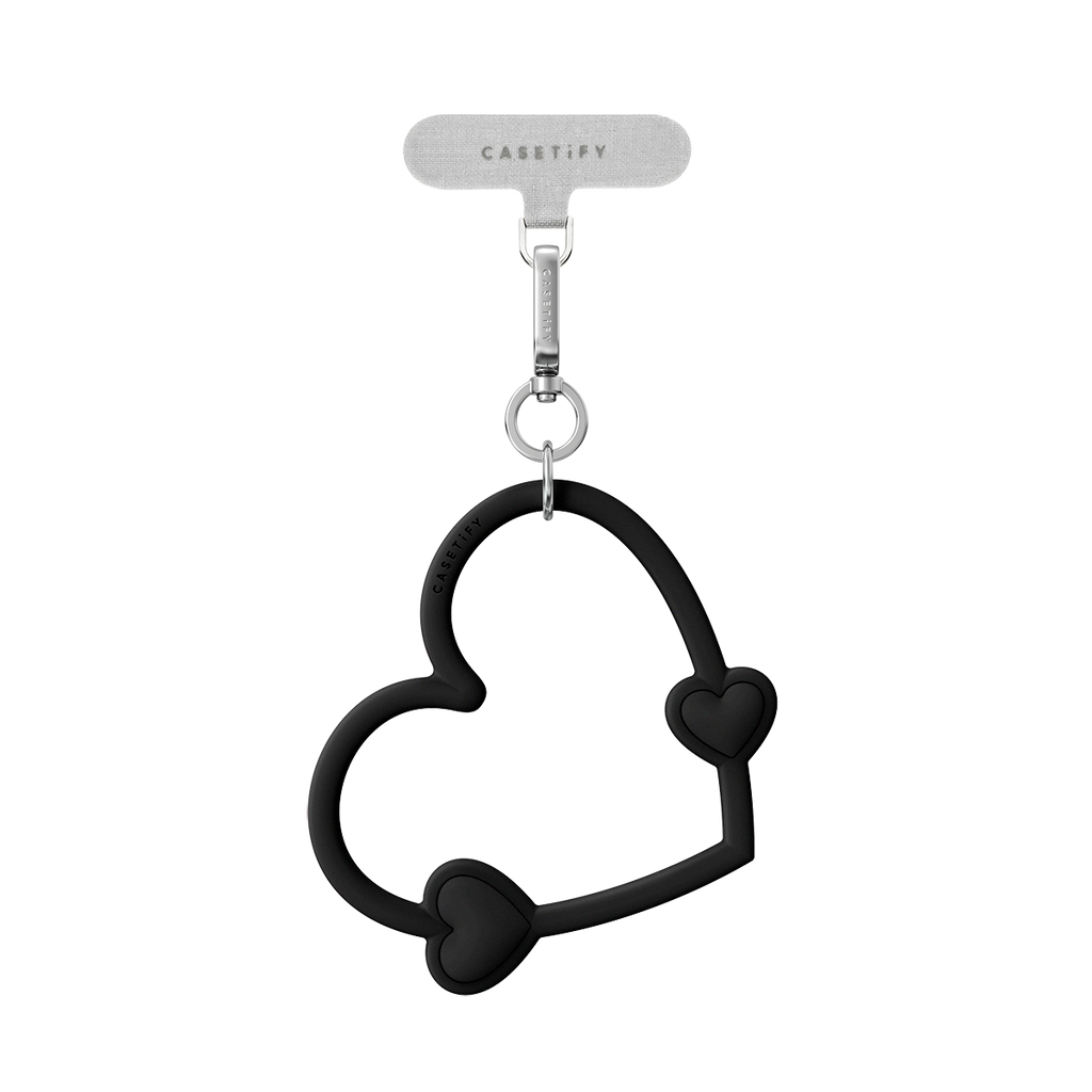 Heart Phone Wristlet  -  Black Lust