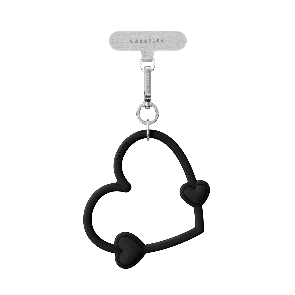 Heart Phone Wristlet  -  Black Lust