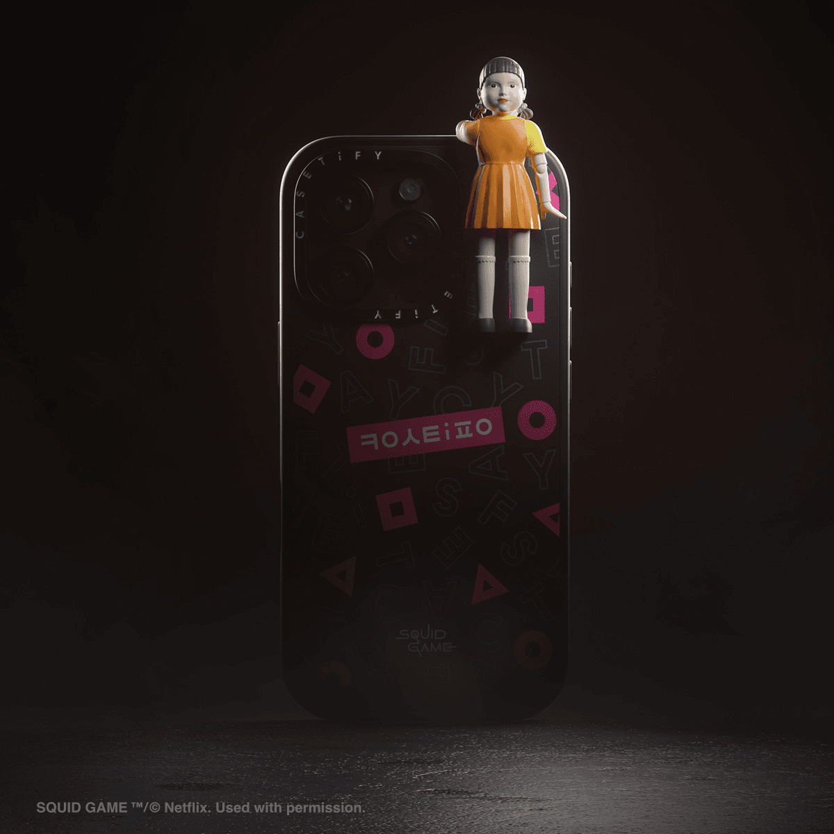Squid Game The Adventure Seeker Set - Young-hee Phone Case Dangler & iPhone 15 Pro Max MagSafe Impact Case | Image 1