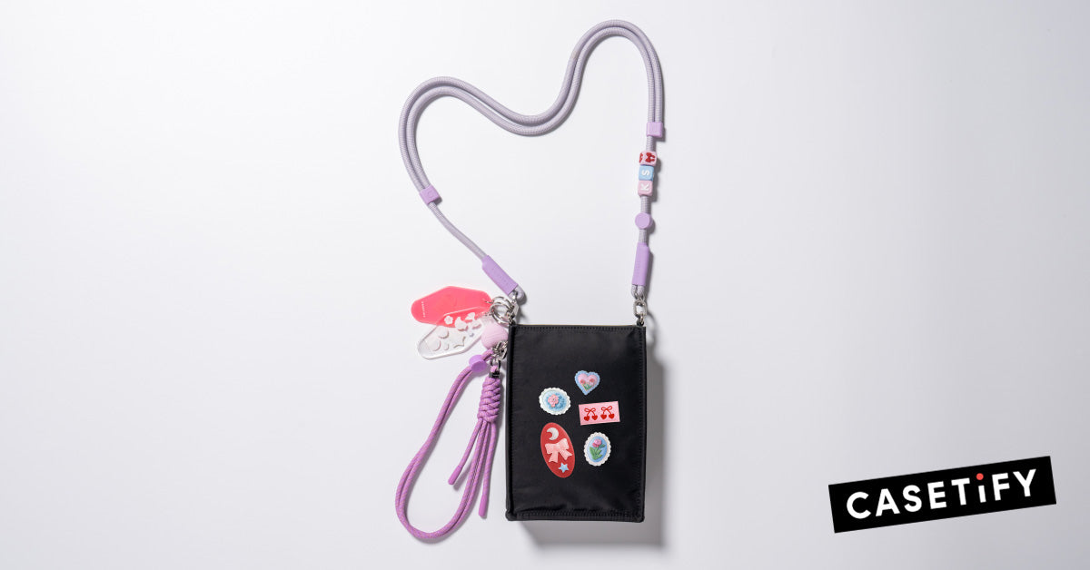 Charm Keychain - Puffy Heart - Primrose Pink
