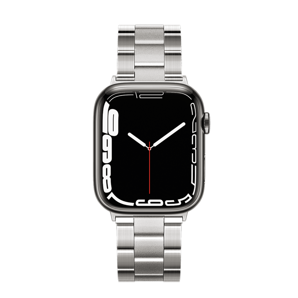 Titanium 3-Link Band 45mm (Series 7-9) - Natural Titanium