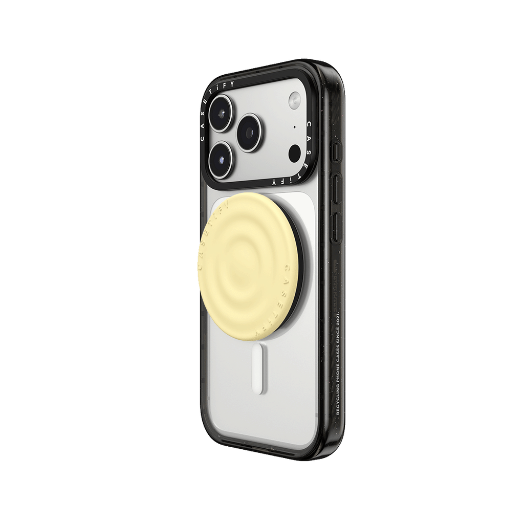 Snappy Ripple Grip Stand MagSafe Compatible - Sorbet Yellow