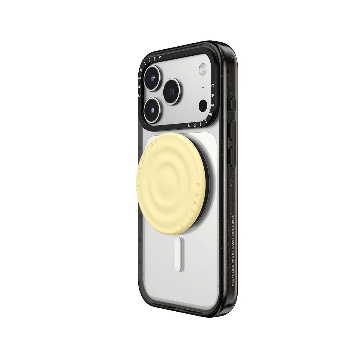 Snappy Ripple Grip Stand MagSafe Compatible - Sorbet Yellow