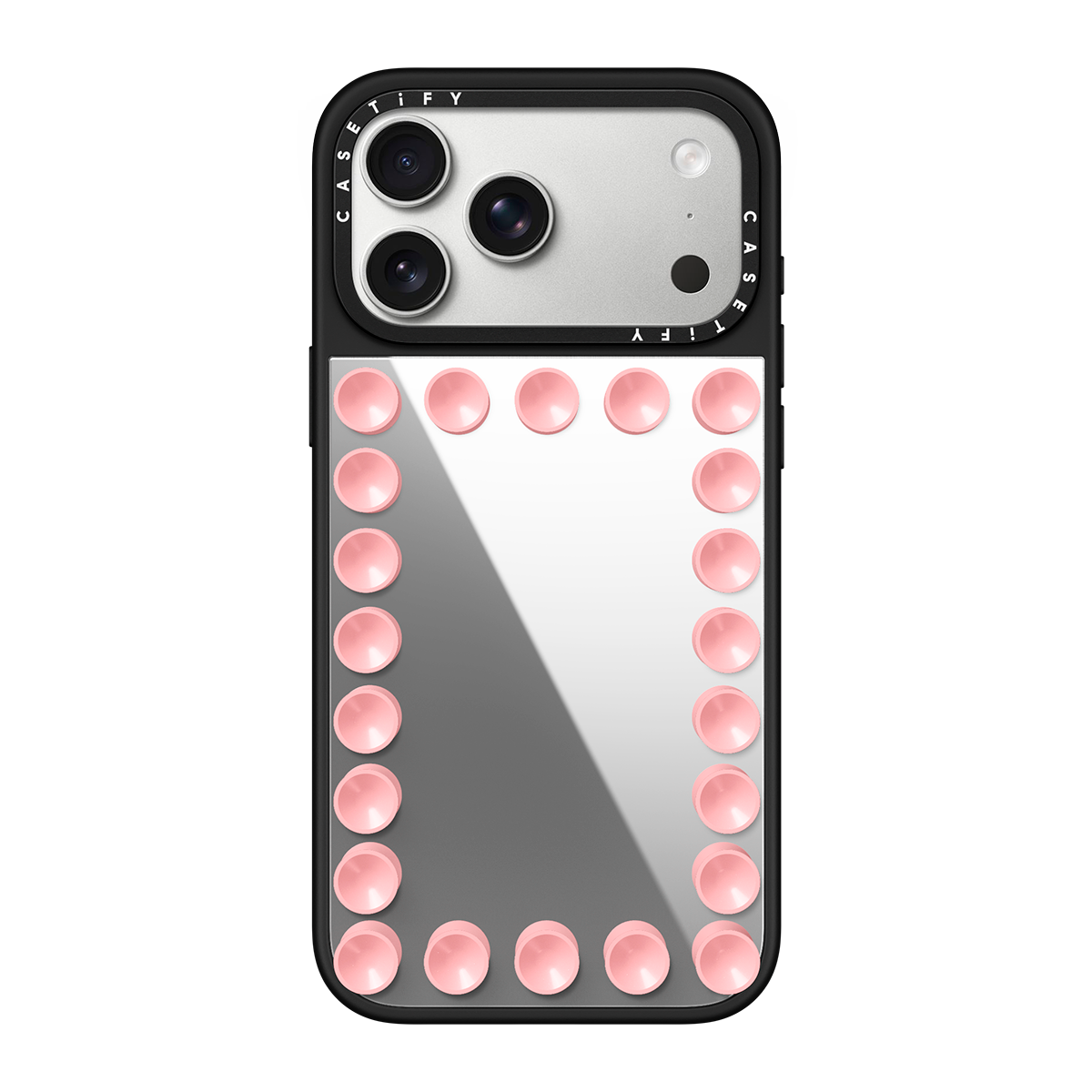 iPhone 17 Pro Max - Stick-it Mirror Case - Primrose Pink | Image 1