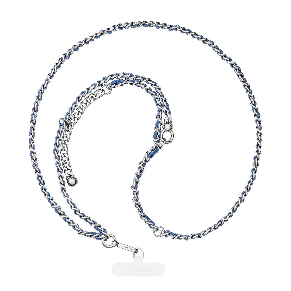 Denim Cross-body Chain - Blue