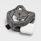 Maison Kitsuné Earbuds Plush Pouch (Grey)