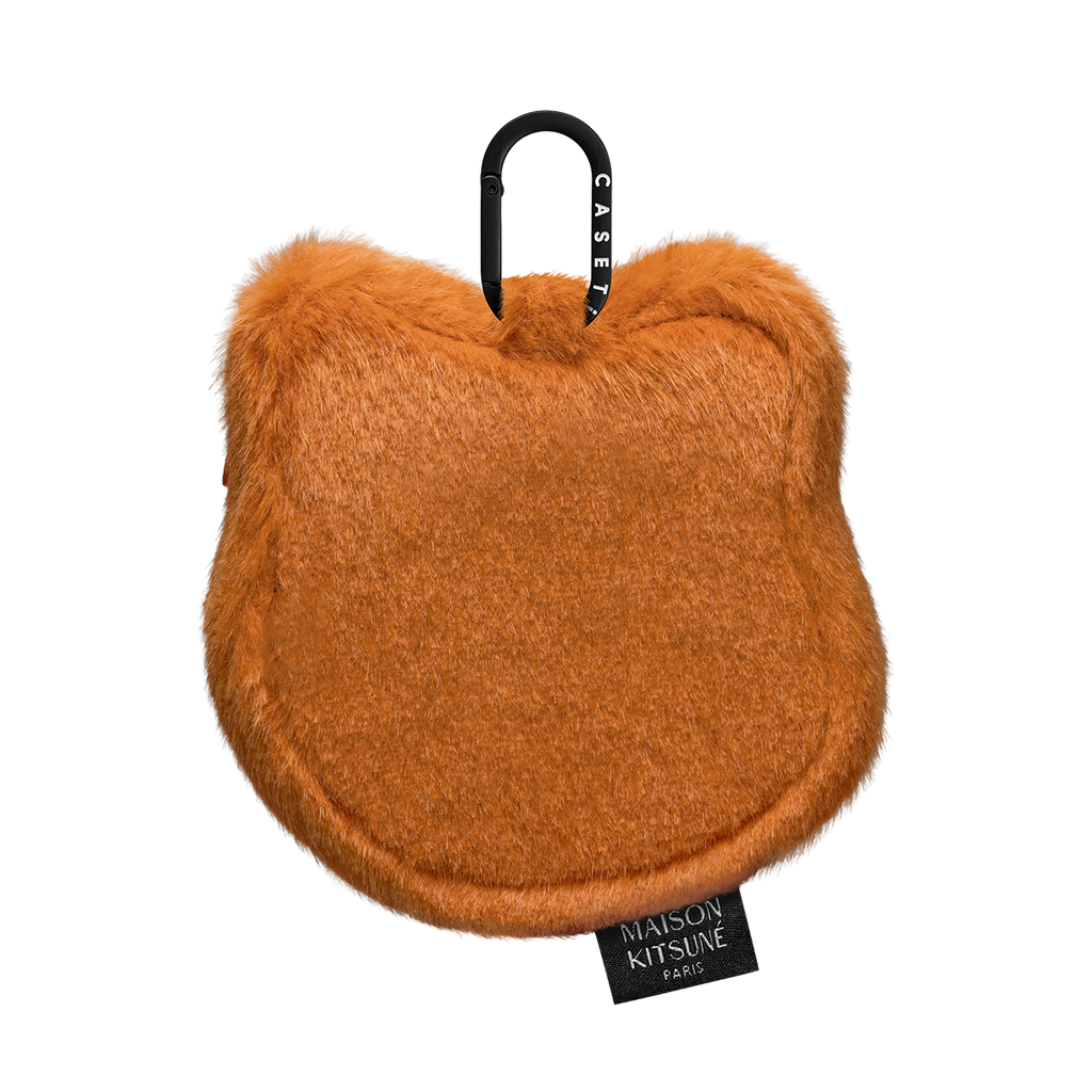 Maison Kitsuné Earbuds Plush Pouch (Orange)