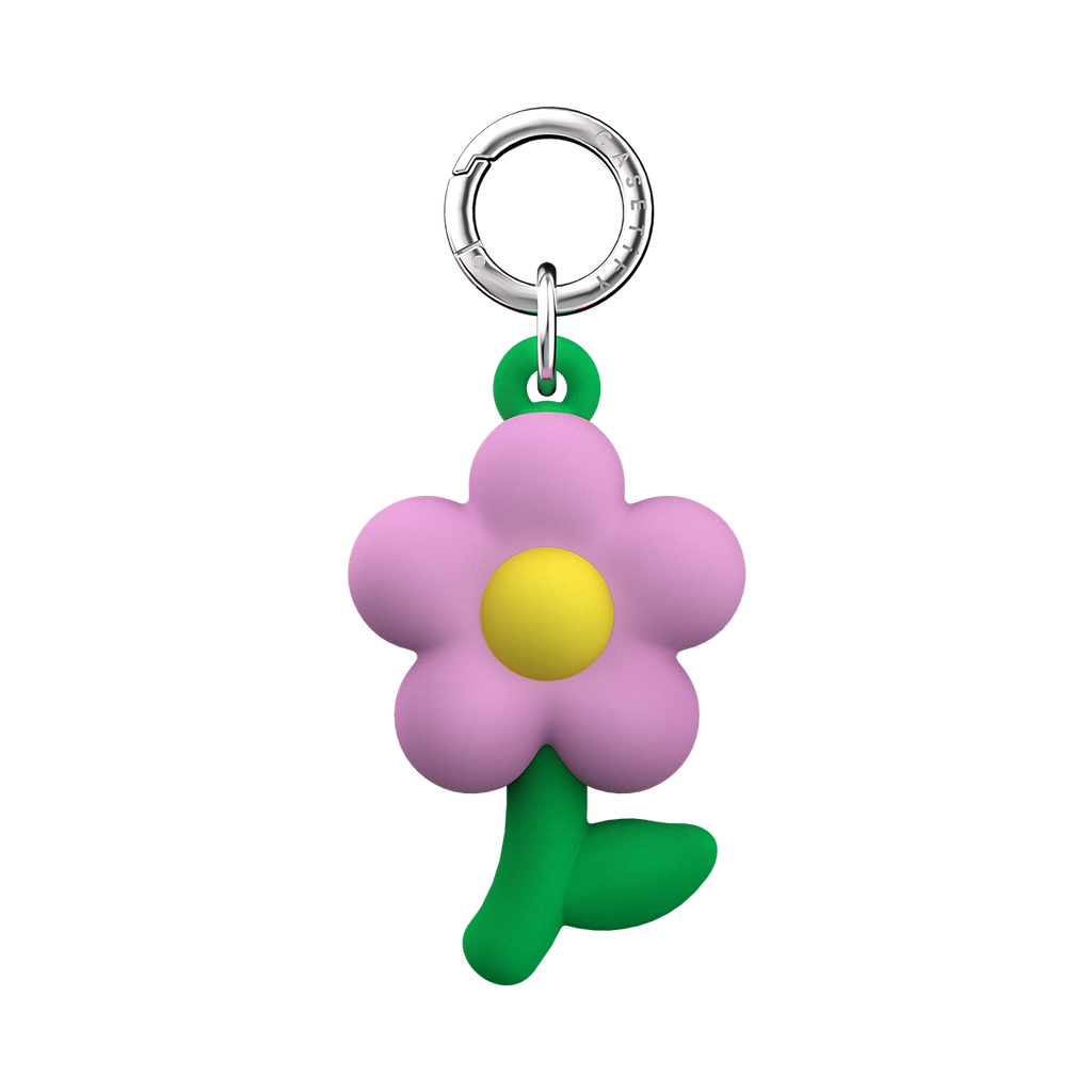 Charm Keychain - Silicon Flower - Radish | Image 1