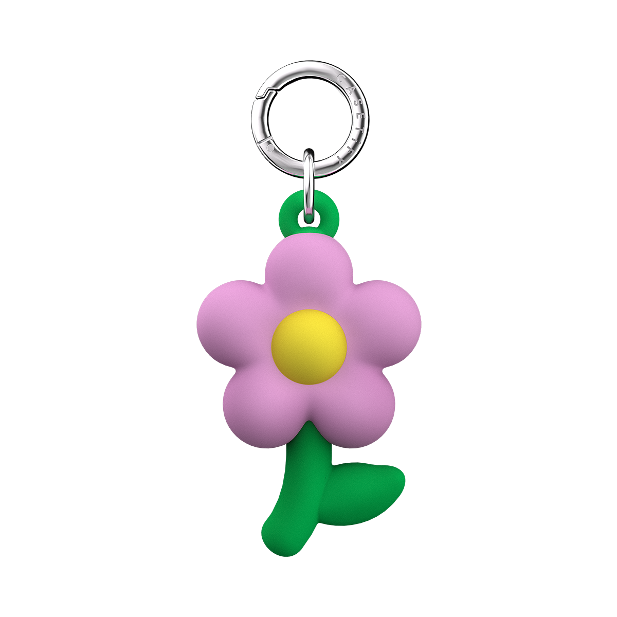 Charm Keychain - Silicon Flower - Radish | Image 1