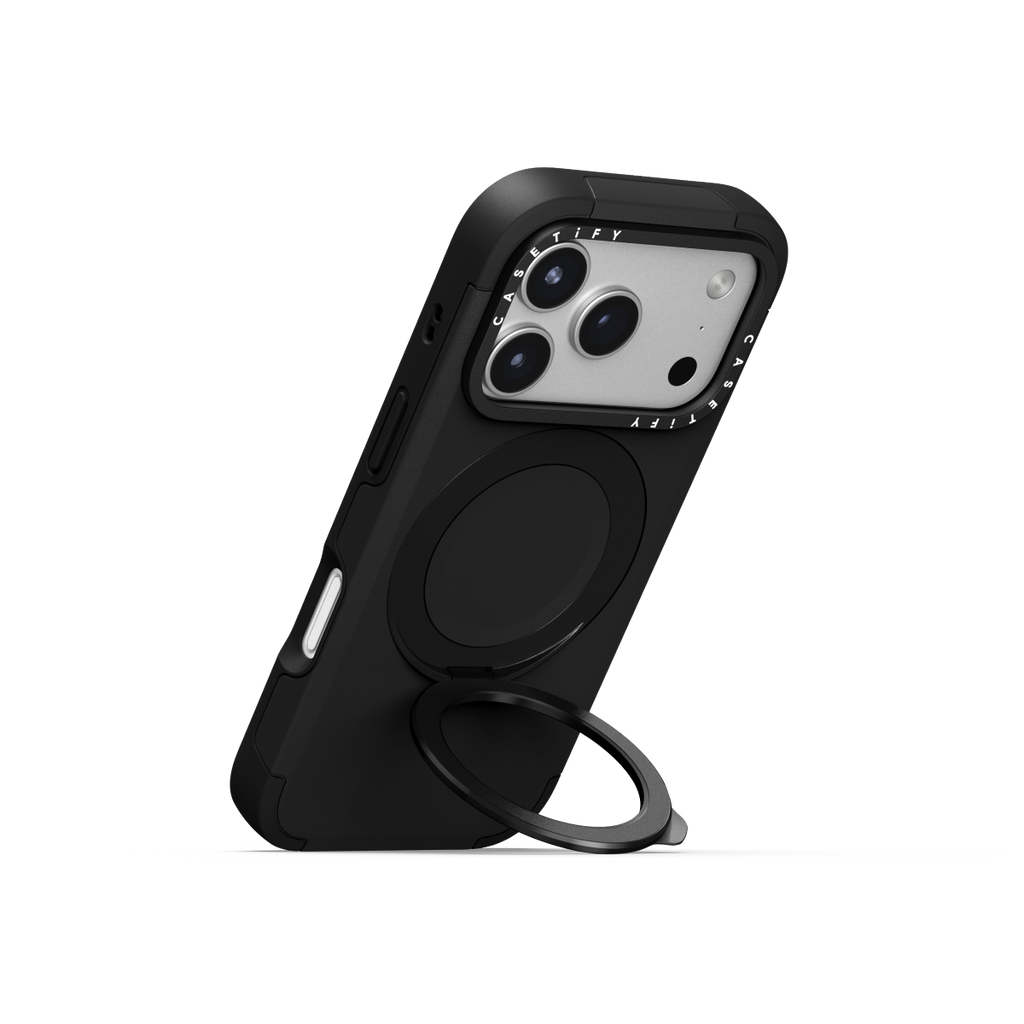 iPhone 17 Pro Max - Force Ring Stand Case - Black