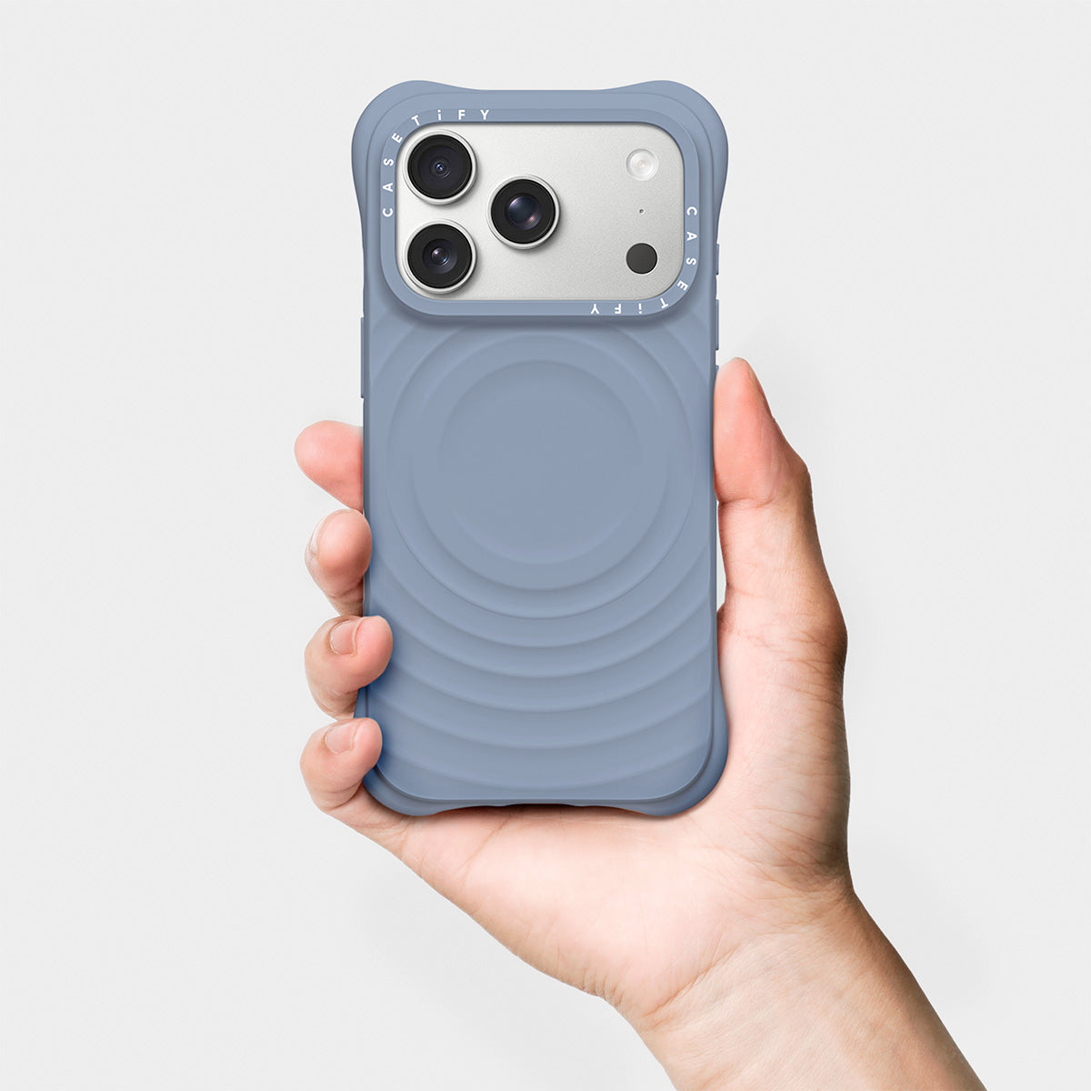 iPhone 17 Pro Max - Dusty Blue - Ripple Case