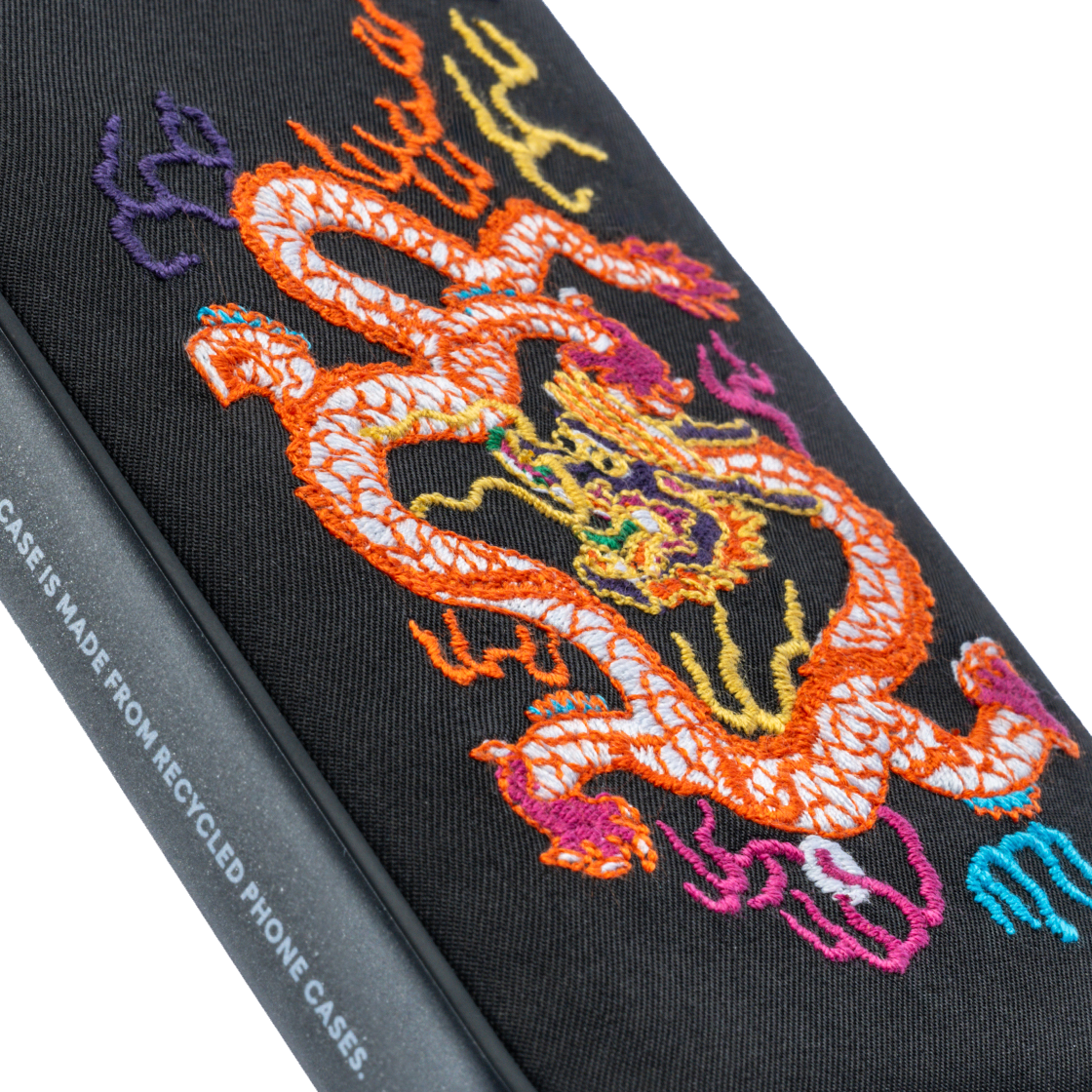 The World of the Palace Dragon Embroidery Case - iPhone 15 Pro Max