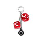 Charm Keychain - C² Lucky Dice - Red | Image 1