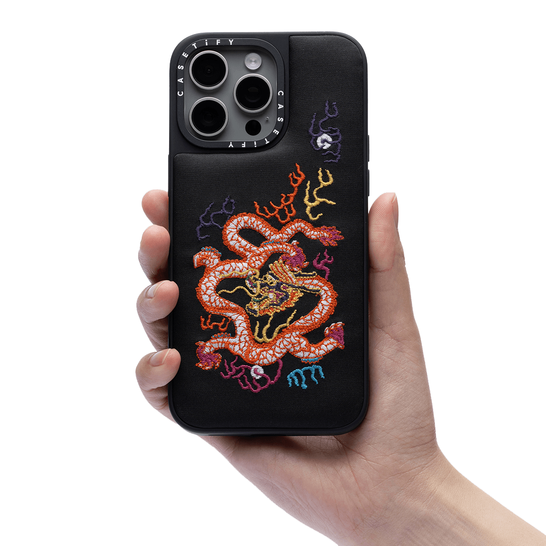The World of the Palace Dragon Embroidery Case - iPhone 15 Pro Max