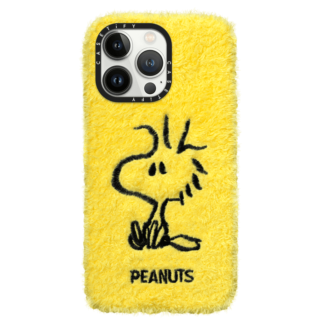 CASETiFY x Snoopy iPhone 13 Pro Plush Case Woodstock - Yellow | Image 1