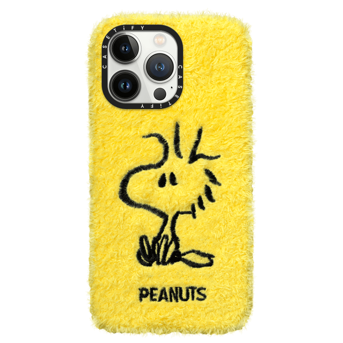 CASETiFY x Snoopy iPhone 13 Pro Plush Case Woodstock - Yellow | Image 1