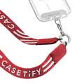 Team CASETiFY Slogan Cross-Body Strap - Red  | Image 1