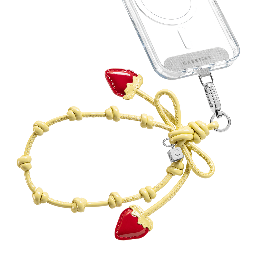 Bow Charm Wristlet - Sorbet Yellow | Image 1