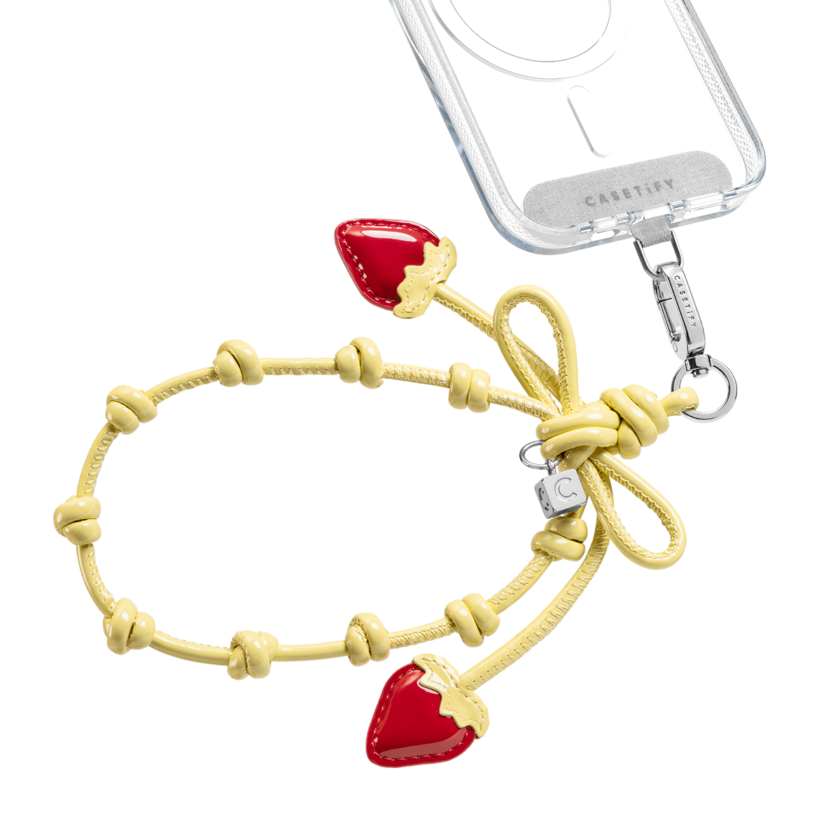 Bow Charm Wristlet - Sorbet Yellow | Image 1