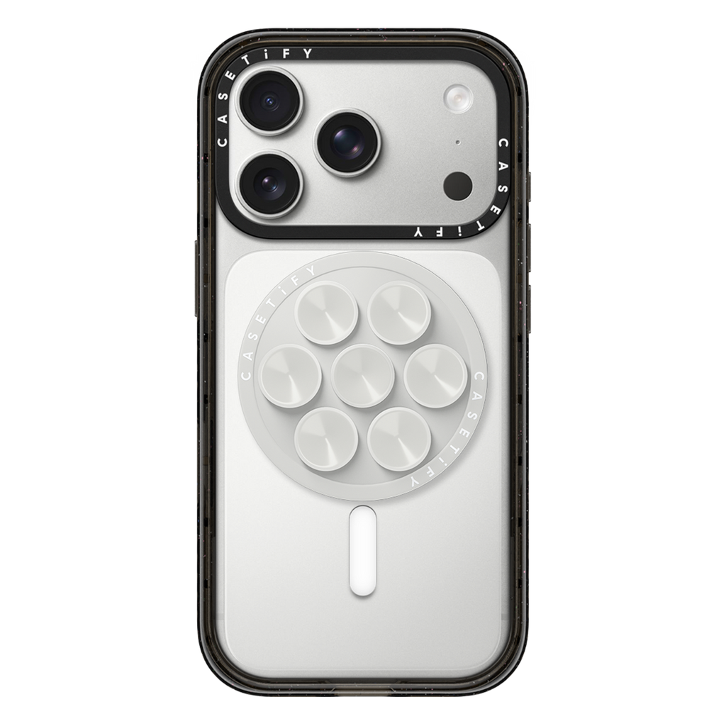 Snappy Snap & Stick Grip Stand MagSafe Compatible - Pebble Grey | Image 1