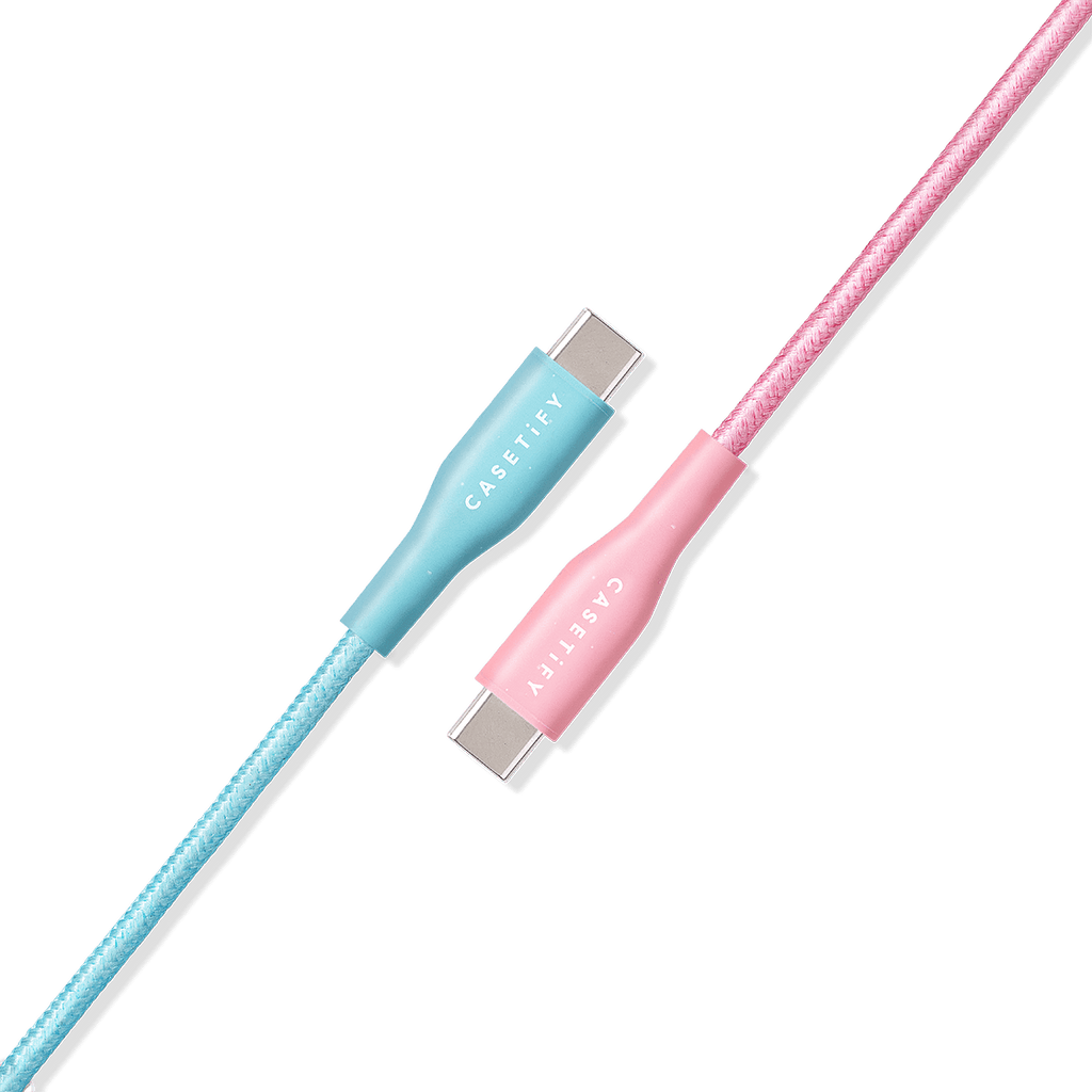 USB-C to USB-C Cable (1m / 3.3ft) - Cotton Candy