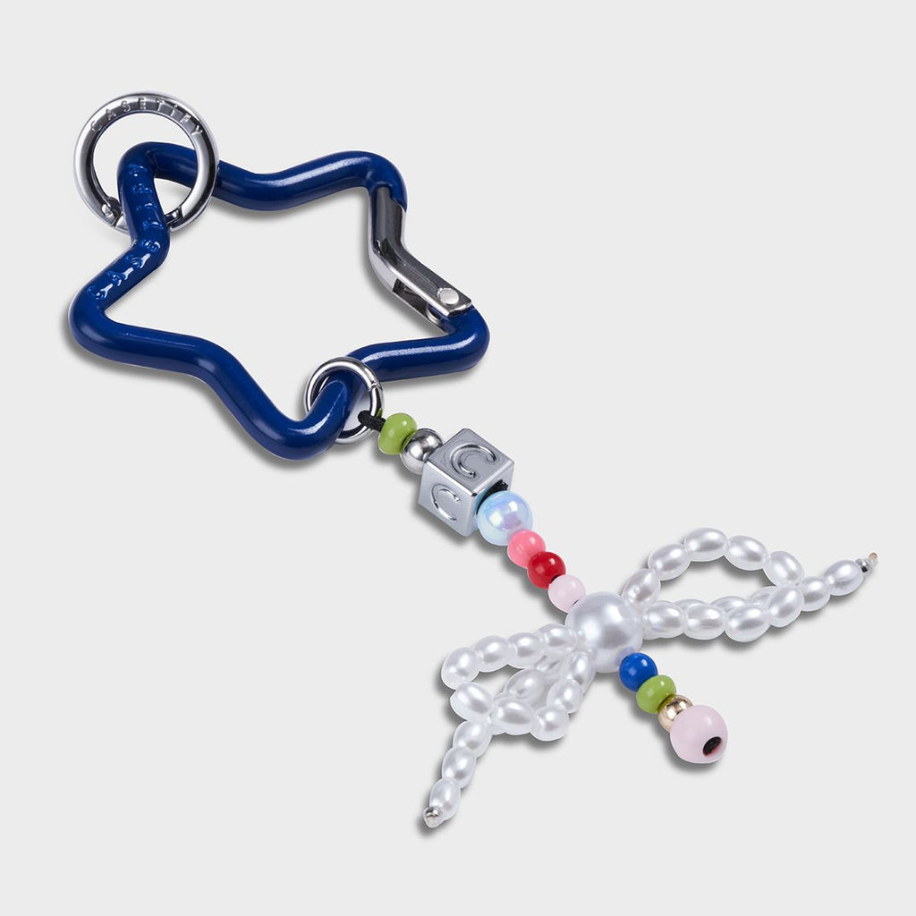 Charm Keychain - Twinkle Star - Cobalt Blue