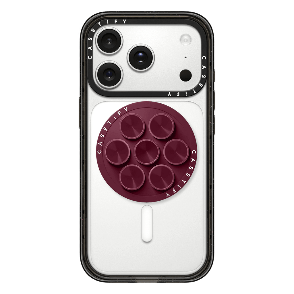 Snappy Snap & Stick Grip Stand MagSafe Compatible - Mulberry | Image 1