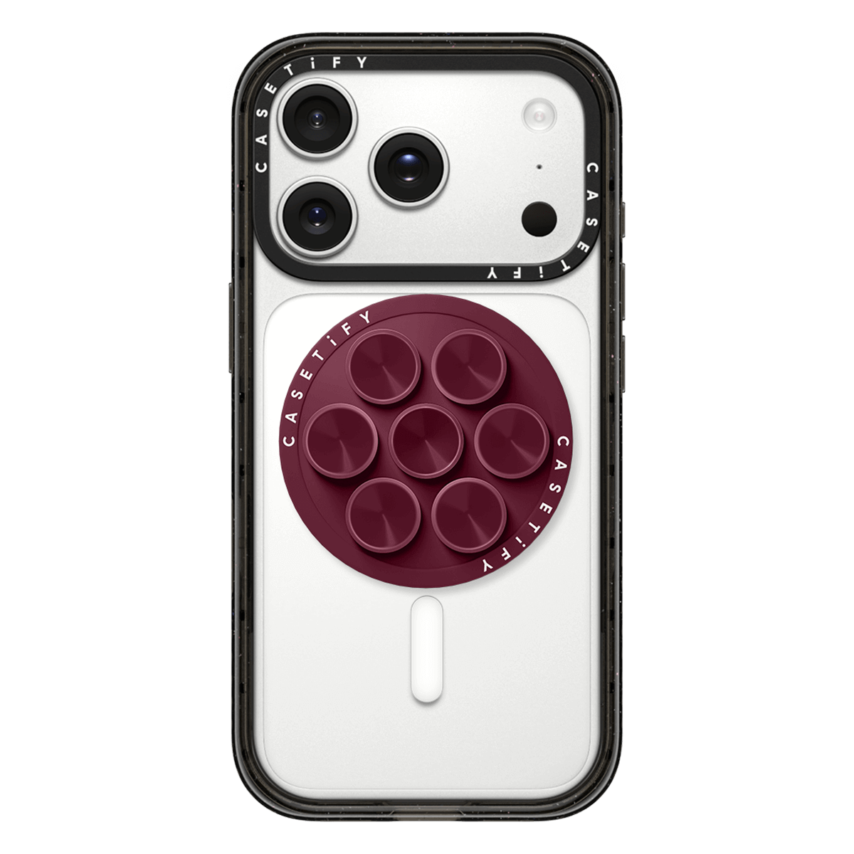 Snappy Snap & Stick Grip Stand MagSafe Compatible - Mulberry | Image 1