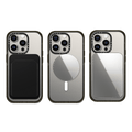 Snappy Trio Set (MagSafe Compatible) - BioVeg Wallet (Black) & Mirror Grip Stand & Mirror Cardholder Stand | Image 1
