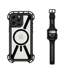 Sync It Up Set (Black) - iPhone 16 Pro Max Ultra Bounce Case MagSafe Compatible (Clear Black) & Apple Watch Series 10 46mm The Bounce Odyssey Band (Black) | Image 1