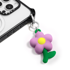 Charm Keychain - Silicon Flower - Radish